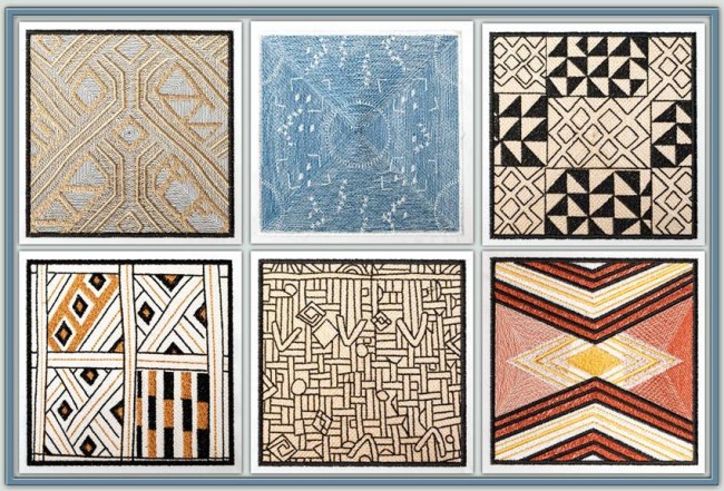 BFC1244 QIH- African Textile Squares II
