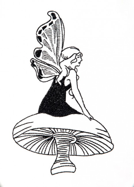 BFC1245 Blackwork Fairies II