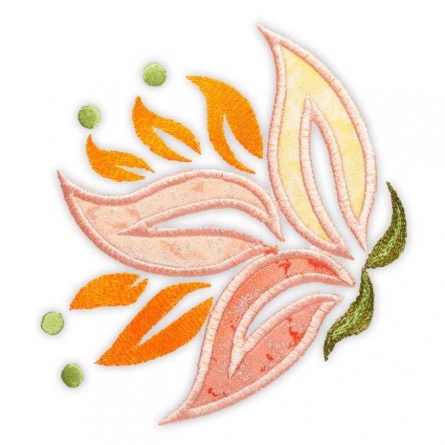 BFC1246 Applique Elements - Flowers and Leaves