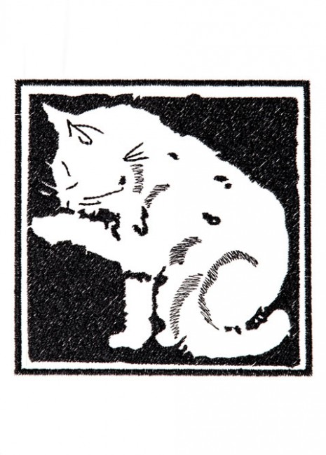 BFC1249 Blackwork Cats and Kittens