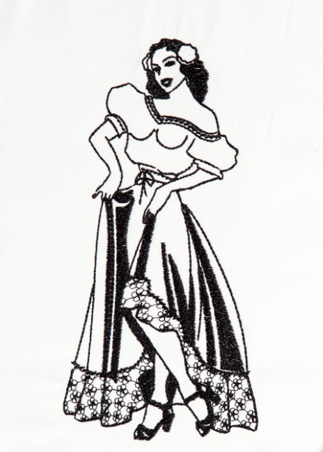 BFC1253 Blackwork Ladies