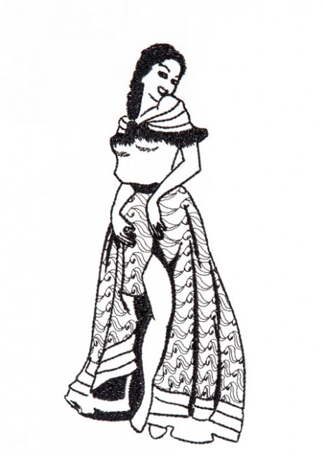 BFC1253 Blackwork Ladies