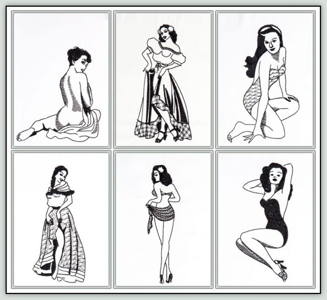 BFC1253 Blackwork Ladies