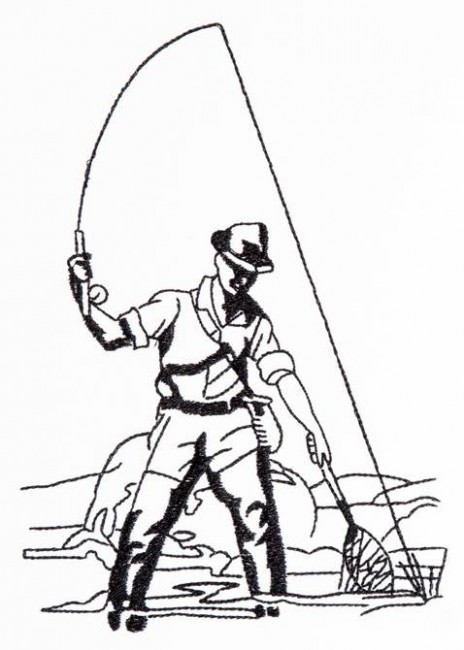BFC1264 Blackwork - Goin' Fishing