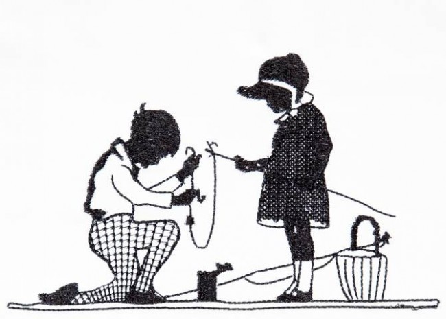 BFC1264 Blackwork - Goin' Fishing