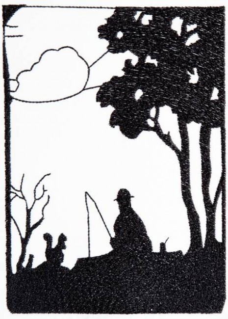 BFC1264 Blackwork - Goin' Fishing