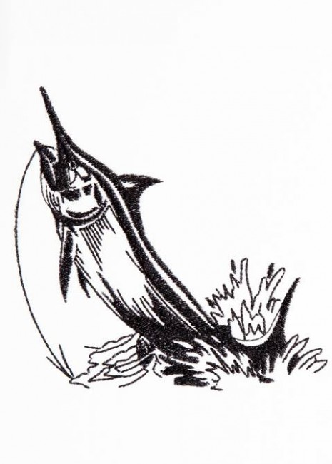 BFC1264 Blackwork - Goin' Fishing