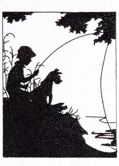 BFC1264 Blackwork - Goin' Fishing