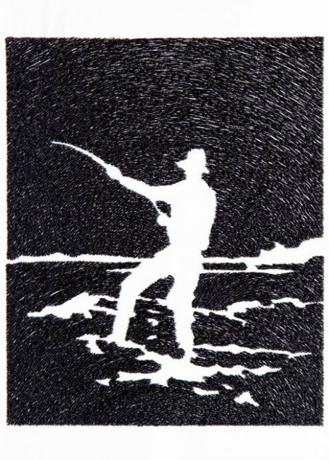 BFC1264 Blackwork - Goin' Fishing