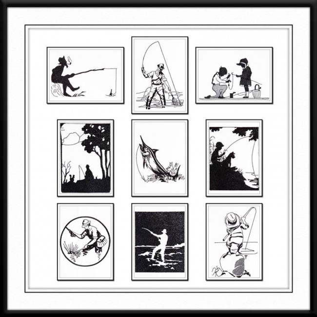 BFC1264 Blackwork - Goin' Fishing