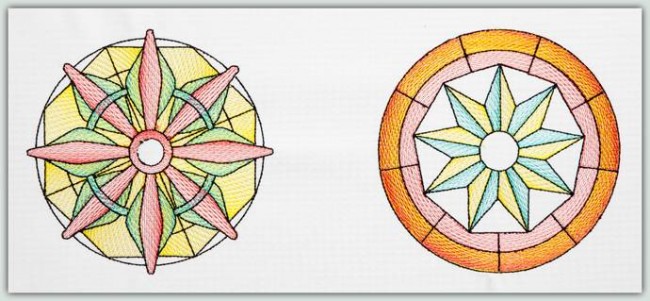 BFC1265 Sheer Mandala Quilt Circles
