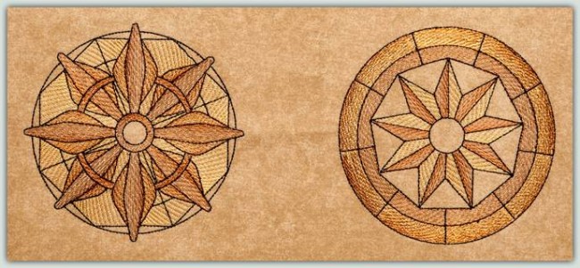 BFC1265 Sheer Mandala Quilt Circles