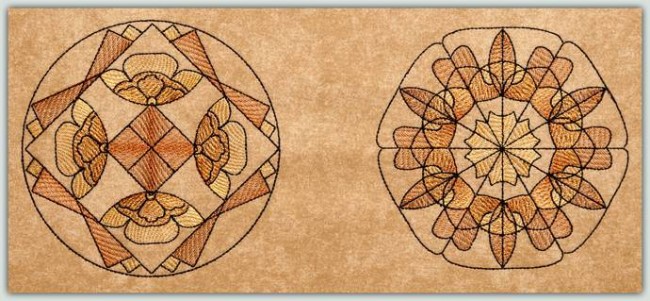 BFC1265 Sheer Mandala Quilt Circles