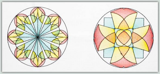 BFC1265 Sheer Mandala Quilt Circles
