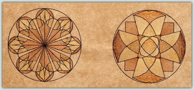 BFC1265 Sheer Mandala Quilt Circles