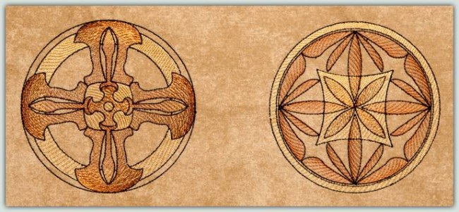 BFC1265 Sheer Mandala Quilt Circles