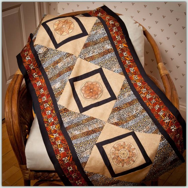 BFC1265 Sheer Mandala Quilt Circles