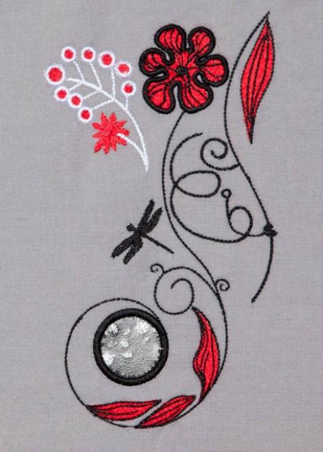 BFC1270 A Touch of Red Handbag