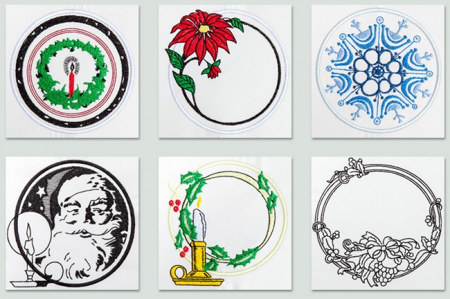 BFC1278 Christmas Quilt Circles