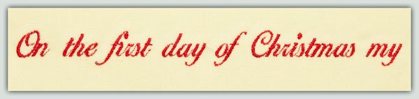 BFC1280 1st Day of Christmas
