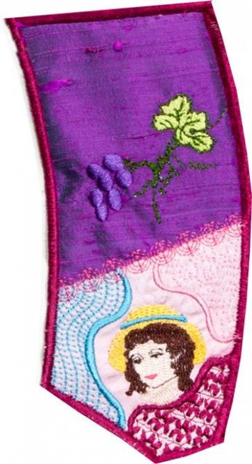 BFC1287 QIH Crazy Quilt Victorian Boot
