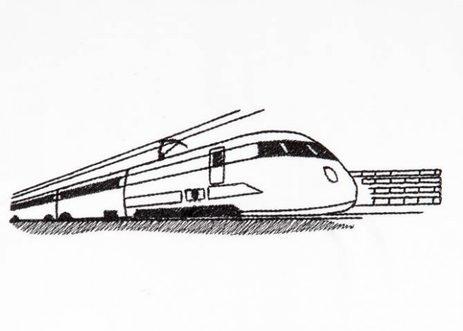 BFC1290 Blackwork - Trains