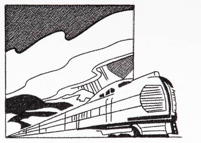 BFC1290 Blackwork - Trains