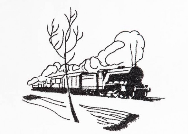 BFC1290 Blackwork - Trains