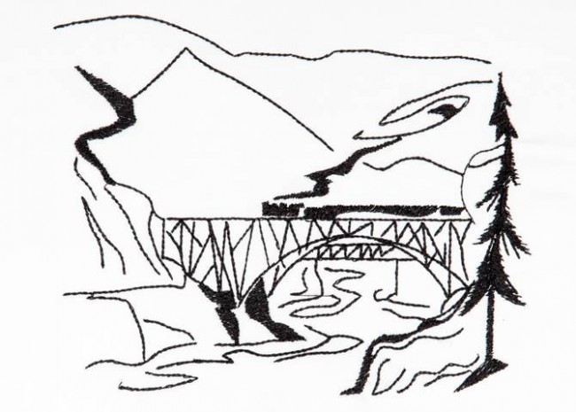 BFC1290 Blackwork - Trains