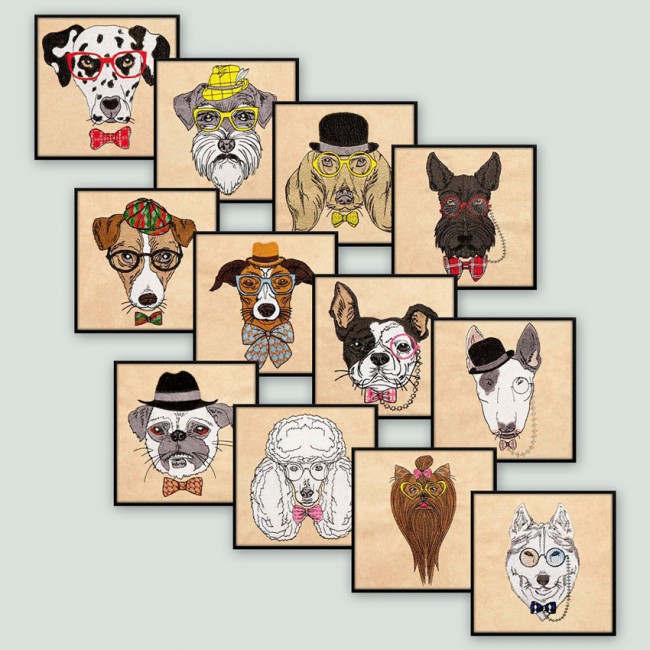 BFC1315 Hipster Canines Filled