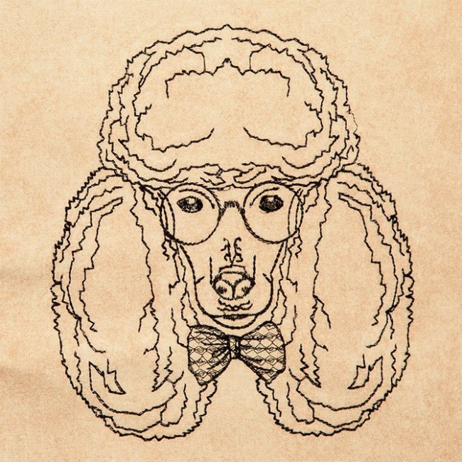 BFC1316 Hipster Canines Blackwork