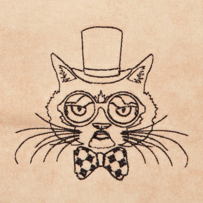BFC1319 Hipster Felines Blackwork