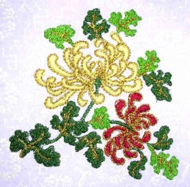 BFC0132 Oriental Flowers