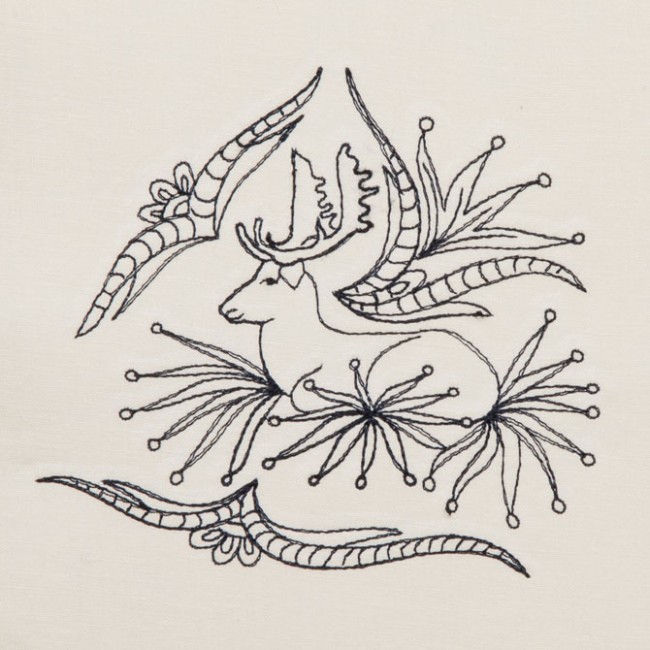 BFC1321 DES-Blackwork Deer