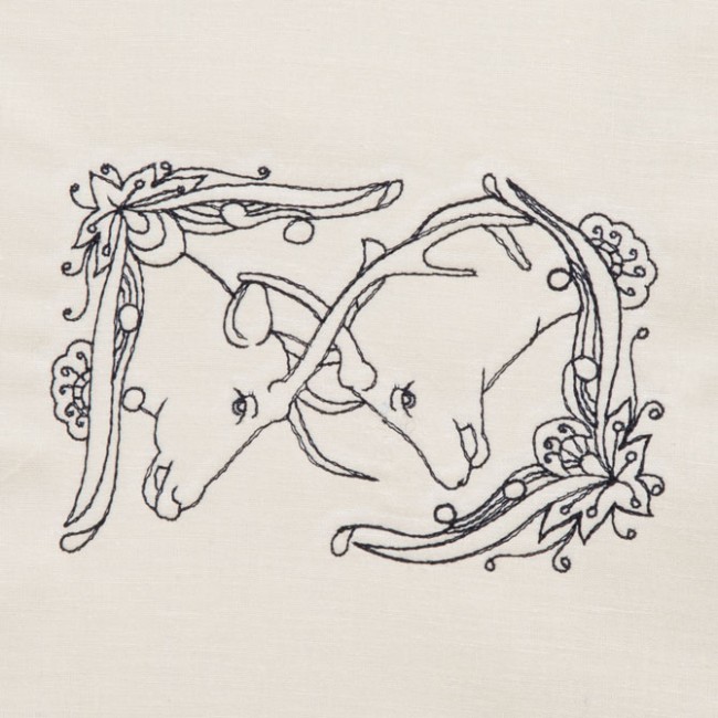 BFC1321 DES-Blackwork Deer