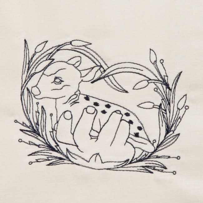 BFC1321 DES-Blackwork Deer