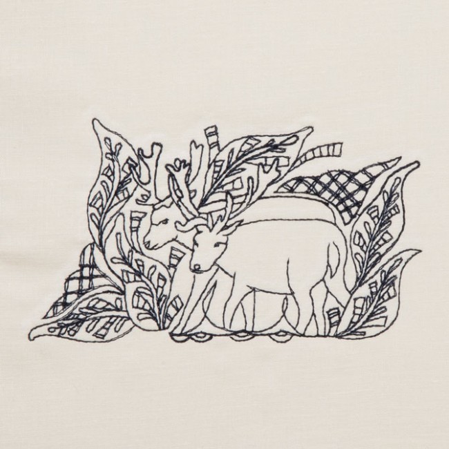 BFC1321 DES-Blackwork Deer