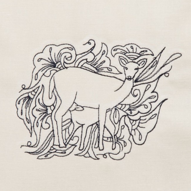 BFC1321 DES-Blackwork Deer