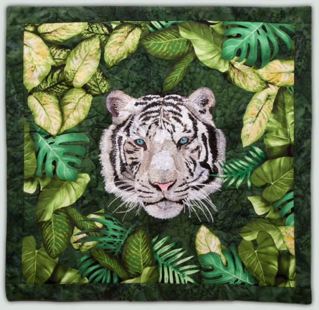BFC1327 Large White Tiger Purse or Picture