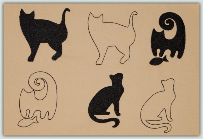 BFC1343 Cats-Outlines and Silhouettes