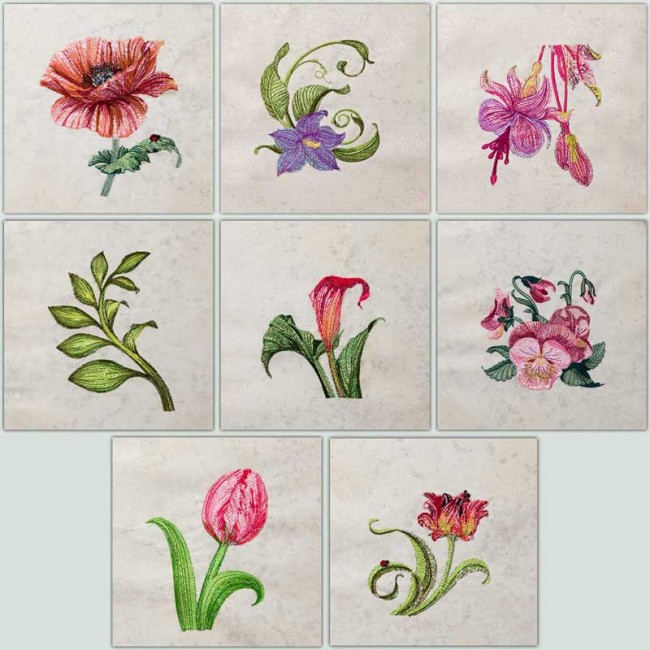BFC1345 Sparkling Flowers