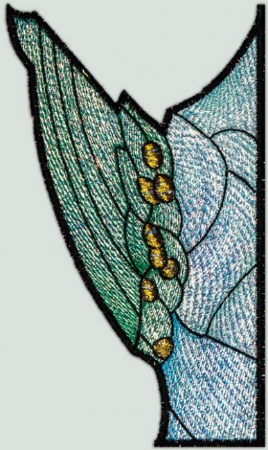 BFC1346 Stained Glass Peacock Two Ways