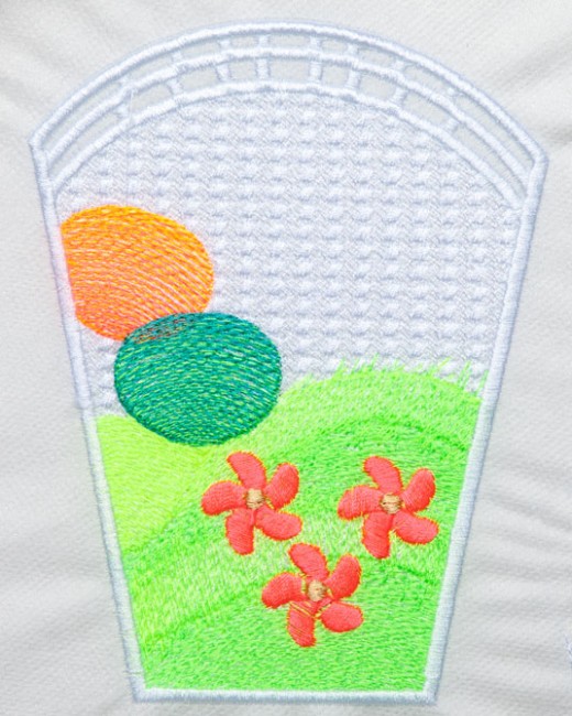 BFC1349 FSL Easter Bowl and Doily