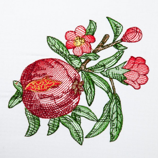BFC1350 Botanical Fruit Woodcuts Quilt Blocks