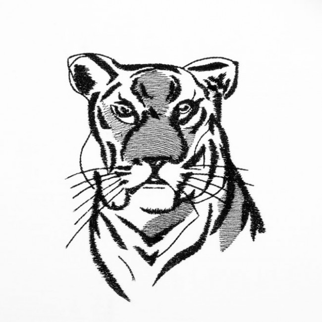 BFC1351 Blackwork Tigers