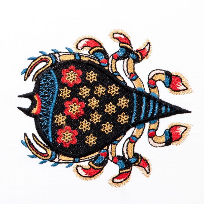 BFC1352 Embellished Sea Life and Tote Bag