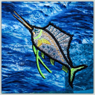 BFC1352 Embellished Sea Life and Tote Bag