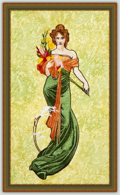 BFC1365 Large Spring by Alphonse Mucha