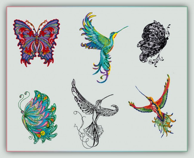 BFC1369 Sally King's Hummingbirds and Butterflies Complete