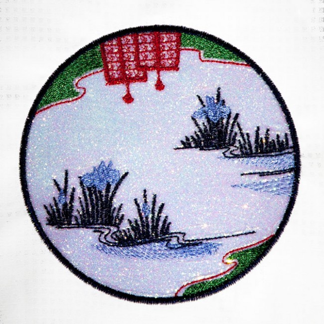 BFC1370 Four Oriental Quilt Circles